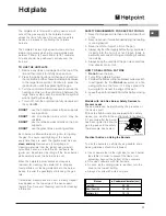 Preview for 12 page of Hotpoint 52TGW Operating Instructions Manual