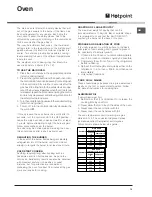 Preview for 14 page of Hotpoint 52TGW Operating Instructions Manual