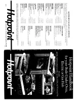 Предварительный просмотр 1 страницы Hotpoint 61330 Handbook