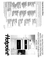 Предварительный просмотр 1 страницы Hotpoint 6192 Full Instructions For Installing And Operating