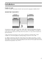 Предварительный просмотр 27 страницы Hotpoint 61DGW Instructions for  and use Instructions For Installation And Use Manual