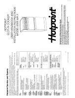 Предварительный просмотр 1 страницы Hotpoint 6505 MK II User Handbook And Installation Instructions