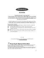 Preview for 35 page of Hotpoint 6685X Instructions For Installation And Use Manual