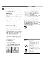 Предварительный просмотр 4 страницы Hotpoint 7HPC 640 T GH RU Operating Instructions Manual