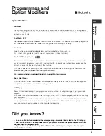 Preview for 5 page of Hotpoint 7kg Ultima Programme Manual