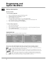 Preview for 10 page of Hotpoint 7kg Ultima Programme Manual