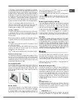 Предварительный просмотр 9 страницы Hotpoint 7OFK1039EN X Operating Instructions Manual