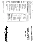 Hotpoint 8329 Handbook preview