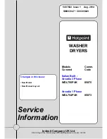 Hotpoint 85873 Service Information предпросмотр