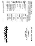 Hotpoint 8732 Handbook preview