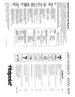 Hotpoint 9529 User Handbook Manual предпросмотр