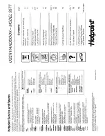 Hotpoint 9577 User Handbook Manual предпросмотр