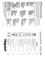 Hotpoint 9586 User Handbook Manual предпросмотр