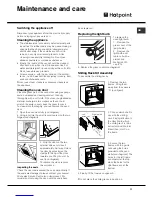 Preview for 11 page of Hotpoint AHP662K/1 Operating Instructions Manual