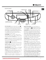 Предварительный просмотр 9 страницы Hotpoint AQ D 169 PM Series Instructions For Installation And Use Manual