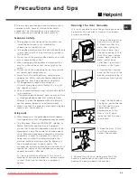 Предварительный просмотр 13 страницы Hotpoint AQ D 169 PM Series Instructions For Installation And Use Manual