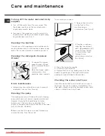 Предварительный просмотр 14 страницы Hotpoint AQ D 169 PM Series Instructions For Installation And Use Manual