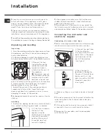 Предварительный просмотр 2 страницы Hotpoint AQGL 129 PI Instruction Booklet