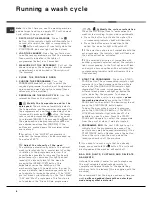 Предварительный просмотр 8 страницы Hotpoint AQGL 129 PM Instruction Booklet