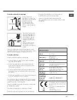 Предварительный просмотр 51 страницы Hotpoint AQS73D 09 Instructions For Installation And Use Manual