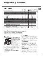 Предварительный просмотр 55 страницы Hotpoint AQS73D 09 Instructions For Installation And Use Manual