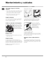 Предварительный просмотр 58 страницы Hotpoint AQS73D 09 Instructions For Installation And Use Manual