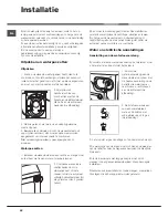 Предварительный просмотр 62 страницы Hotpoint AQS73D 09 Instructions For Installation And Use Manual