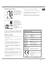 Предварительный просмотр 63 страницы Hotpoint AQS73D 09 Instructions For Installation And Use Manual