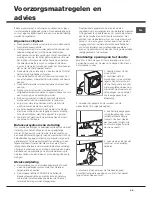 Предварительный просмотр 69 страницы Hotpoint AQS73D 09 Instructions For Installation And Use Manual