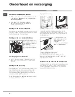 Предварительный просмотр 70 страницы Hotpoint AQS73D 09 Instructions For Installation And Use Manual