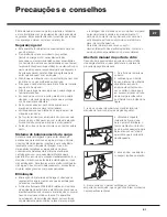 Предварительный просмотр 81 страницы Hotpoint AQS73D 09 Instructions For Installation And Use Manual