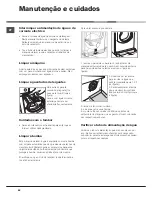 Предварительный просмотр 82 страницы Hotpoint AQS73D 09 Instructions For Installation And Use Manual