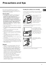 Предварительный просмотр 5 страницы Hotpoint AQS73D 29 Instructions For Installation And Use Manual