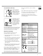 Предварительный просмотр 3 страницы Hotpoint Aqualtis AQ113DA 697 I Instructions For Installation And Use Manual