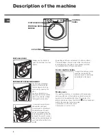 Предварительный просмотр 6 страницы Hotpoint Aqualtis AQ113DA 697 I Instructions For Installation And Use Manual