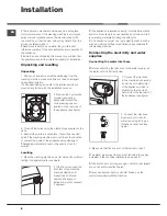 Предварительный просмотр 2 страницы Hotpoint AQUALTIS AQ113L 297 I Instructions For Installation And Use Manual