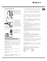 Предварительный просмотр 3 страницы Hotpoint AQUALTIS AQ113L 297 I Instructions For Installation And Use Manual