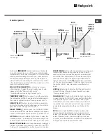 Preview for 7 page of Hotpoint Aqualtis AQ113L 297E Instructions For Installation And Use Manual