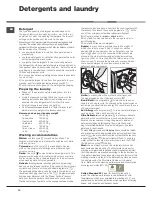 Preview for 10 page of Hotpoint Aqualtis AQ113L 297E Instructions For Installation And Use Manual