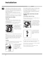 Предварительный просмотр 2 страницы Hotpoint Aqualtis AQ113L 297I Instructions For Installation And Use Manual