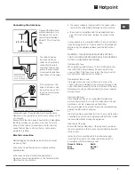 Предварительный просмотр 3 страницы Hotpoint Aqualtis AQ113L 297I Instructions For Installation And Use Manual