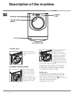 Предварительный просмотр 8 страницы Hotpoint Aqualtis AQ114F 49D Instructions For Installation And Use Manual