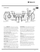 Предварительный просмотр 9 страницы Hotpoint Aqualtis AQ114F 49D Instructions For Installation And Use Manual