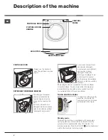 Предварительный просмотр 4 страницы Hotpoint AQUALTIS AQ8D 492 U Instructions For Installation And Use Manual