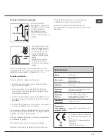 Предварительный просмотр 15 страницы Hotpoint AQUALTIS AQ8D 492 U Instructions For Installation And Use Manual