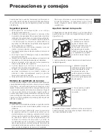 Предварительный просмотр 21 страницы Hotpoint AQUALTIS AQ8D 492 U Instructions For Installation And Use Manual