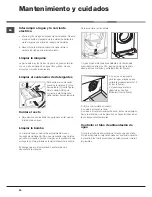 Предварительный просмотр 22 страницы Hotpoint AQUALTIS AQ8D 492 U Instructions For Installation And Use Manual