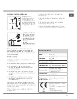 Предварительный просмотр 39 страницы Hotpoint AQUALTIS AQ8D 492 U Instructions For Installation And Use Manual