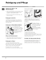 Предварительный просмотр 46 страницы Hotpoint AQUALTIS AQ8D 492 U Instructions For Installation And Use Manual