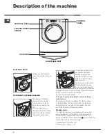 Preview for 4 page of Hotpoint AQUALTIS AQ93F 29 Instructions For Installation And Use Manual